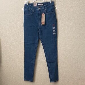 Levi's Women's Deep Blue Skinny Jeans